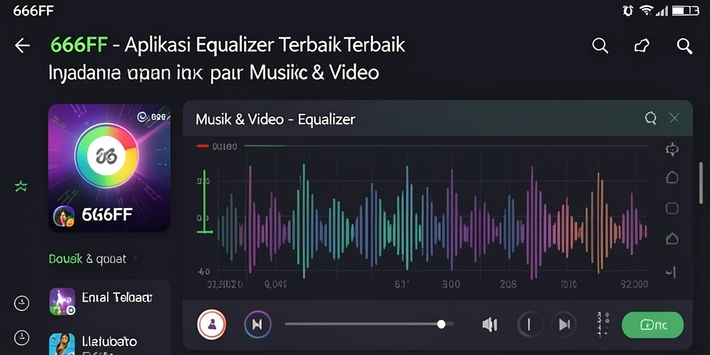 Antarmuka pengguna 666FF menampilkan kontrol Equalizer yang intuitif.