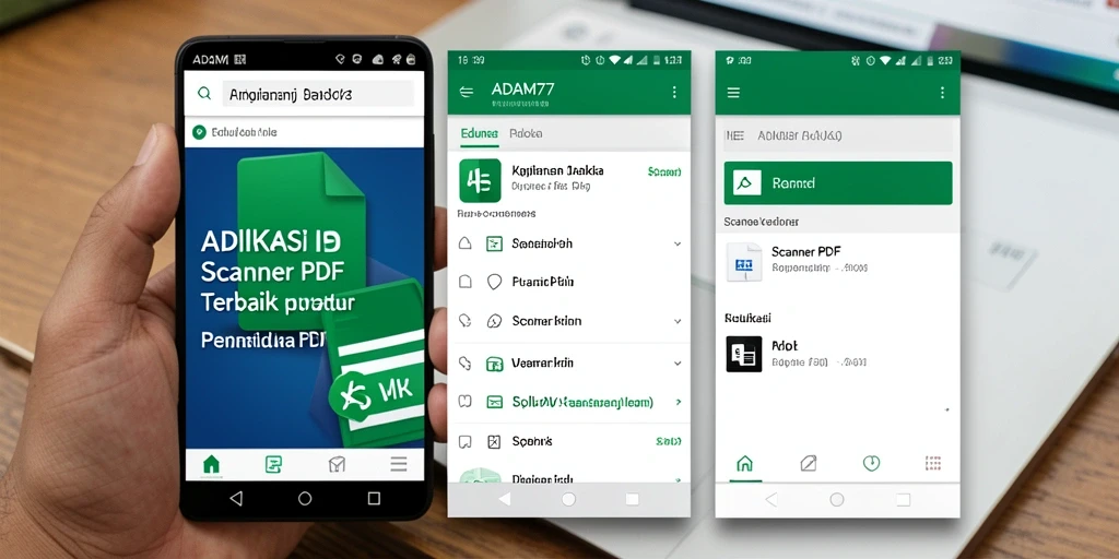Antarmuka pengguna ADAM77 yang sederhana dan efektif untuk Scanner PDF.