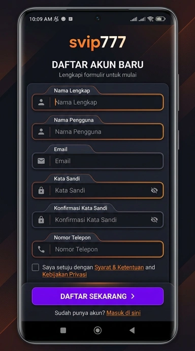 Panduan Buat Akun Baru svip777 untuk Android